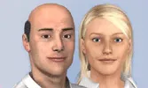 Man and woman with hair loss